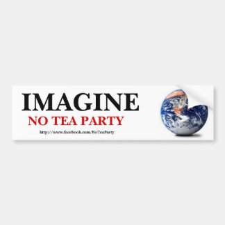 Stel je voor: geen theepartij bumpersticker