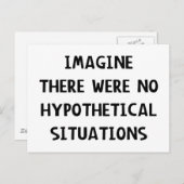 Stel je voor: hypothetisch briefkaart (Voorkant / Achterkant)