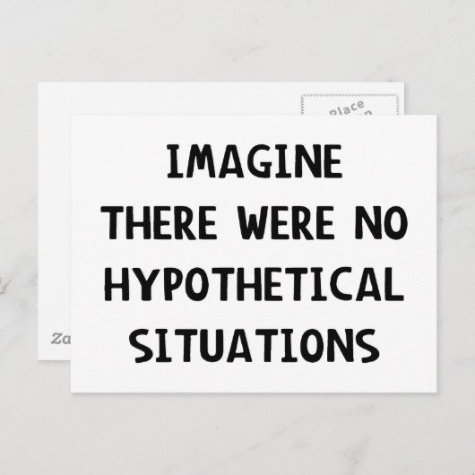 Stel je voor: hypothetisch briefkaart (Voorkant / Achterkant)