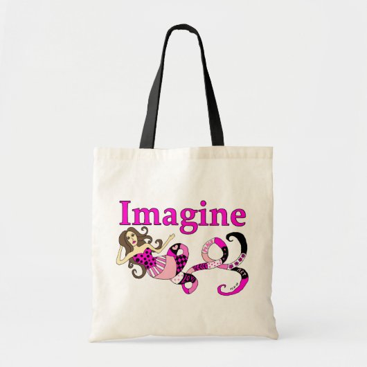 Stel je voor: Mermaid Pink Edition Tote Bag (Voorkant)