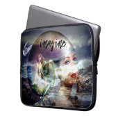 Stel je voor: Mermaids Theme Laptop Hoesje Laptop Sleeve (Voorkant Links)