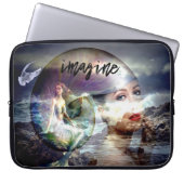 Stel je voor: Mermaids Theme Laptop Hoesje Laptop Sleeve (Voorkant)