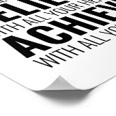 Stel je voor met al je geest | Motivatie prijsopga Poster (Hoek)