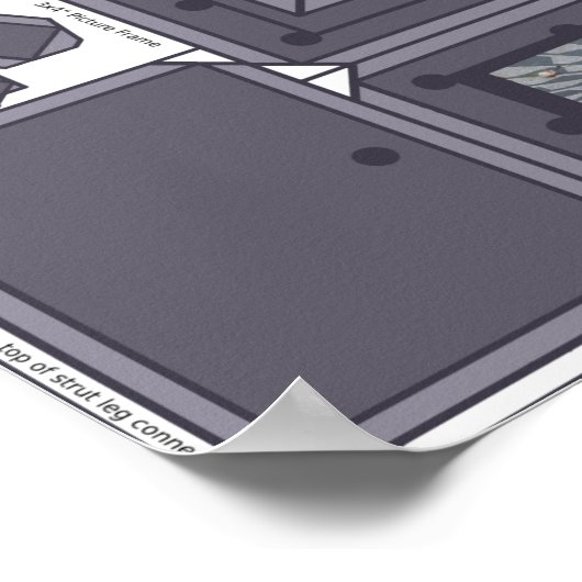 Stel je voor Peace Central Park Photo Lijst Orname Poster (Hoek)