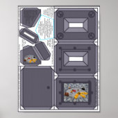 Stel je voor Peace Central Park Photo Lijst Orname Poster (Voorkant)