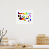 Stel je voor: Rainbow Mermaid Art Poster (Keuken)