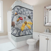 Stel je voor: Strawberry Fields Central Park NYC f Douchegordijn (In situ)