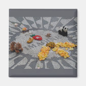 Stel je voor: Strawberry Fields Central Park NYC f Magneet (Voorkant)