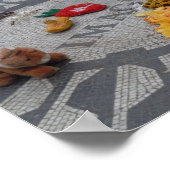 Stel je voor: Strawberry Fields Central Park NYC f Poster (Hoek)