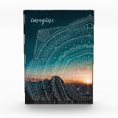 Stel je voor: Sunset Sterrennacht Mandala Elegant  Fotoblokken (Voorkant)