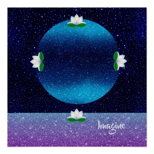 Stel je voor: verder dan je horizon perfect poster (Voorkant)