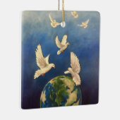 Stel je vrede voor keramisch ornament (Rechts)