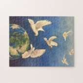 Stel je vrede voor legpuzzel (Horizontaal)