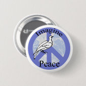 Stel je vrede voor ronde button 5,7 cm (Voorkant /achterkant)