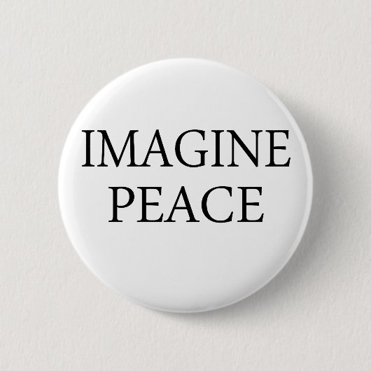 Stel je vrede voor ronde button 5,7 cm (Voorkant)