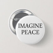 Stel je vrede voor ronde button 5,7 cm (Voorkant /achterkant)