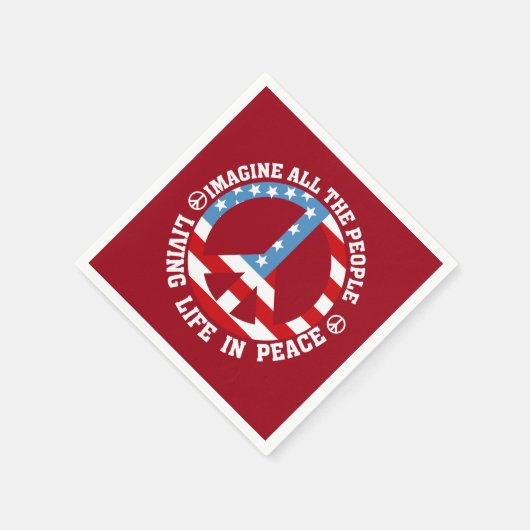 Stel je vrede voor servet (Hoek)