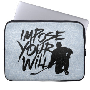 Stel je wil op (Hockey) Laptop Sleeve