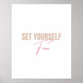 Stel jezelf gratis in poster (Voorkant)