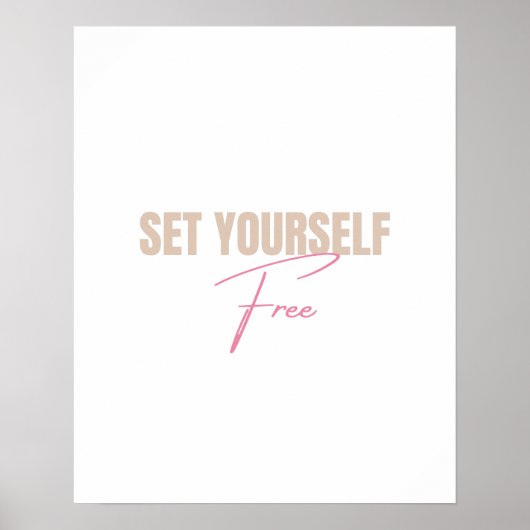 Stel jezelf gratis in poster (Voorkant)