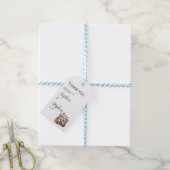 Stel katten verliefd cadeaulabel (Met Touw)