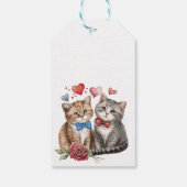 Stel katten verliefd cadeaulabel (Achterkant)