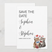 Stel katten verliefd  save the date (Voorkant / Achterkant)