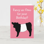 Stel me een Oreo voor? De gelukkige Koe van Kaart (Gele Bloem)