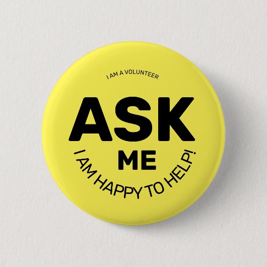 Stel me een vraag ronde button 5,7 cm (Voorkant)