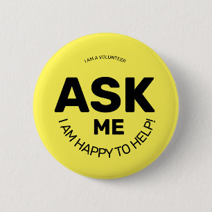 Stel me een vraag ronde button 5,7 cm