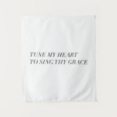 stel mijn hart vast om mijn genade te zingen wandkleed (Voorkant)