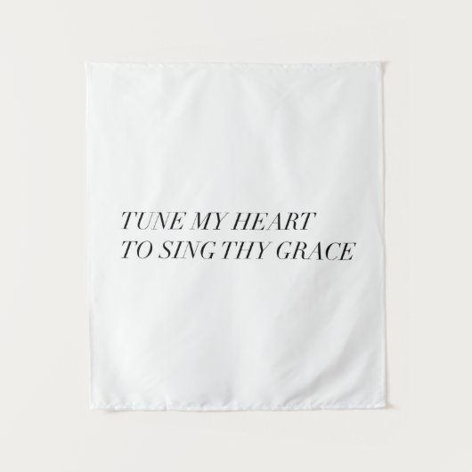 stel mijn hart vast om mijn genade te zingen wandkleed (Voorkant)