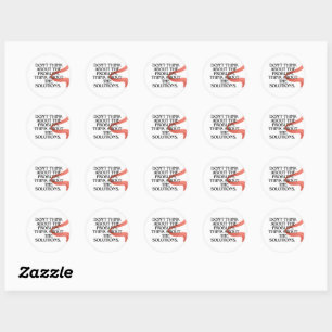 Stel nooit uit wat je vandaag kunt doen - Motivati Ronde Sticker