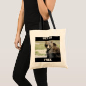 Stel ons gratis in, sla de Beren op Tote Bag (Voorkant (product))