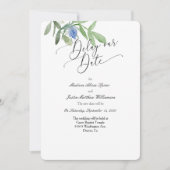 Stel onze trouwuitnodiging uit kaart (Voorkant)