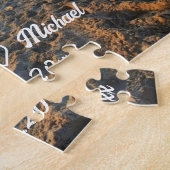 stel op strandverjaardagsfoto legpuzzel (Zijkant)