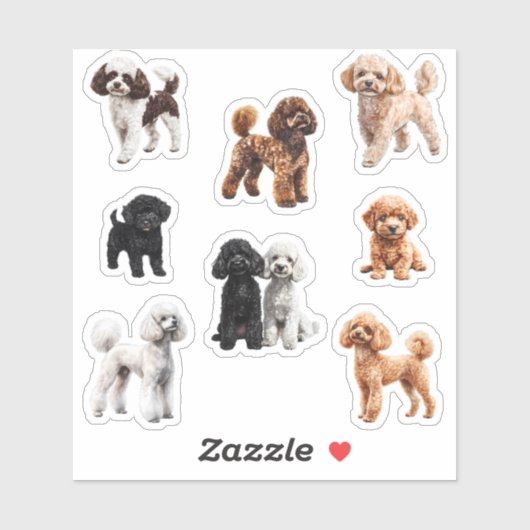 stel poedels sticker (Vel)