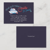 Stel Sail Cruise Bedankt in op Crew Notitiekaartje (Voorkant / Achterkant)