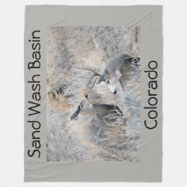 Stel uw gewichten in op het zand wasbekken fleece deken