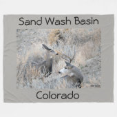 Stel uw gewichten in op het zand wasbekken fleece deken (Voorkant (Horizontaal))