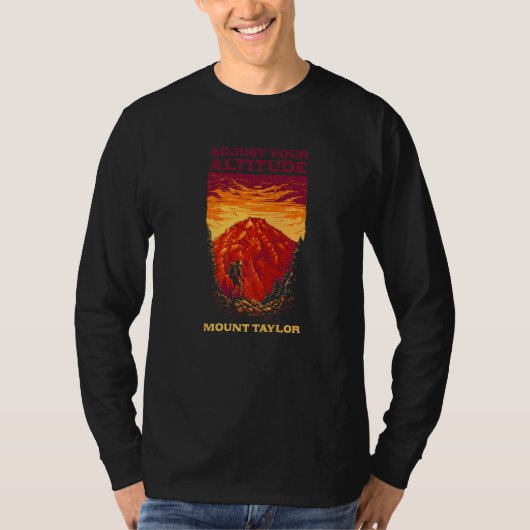 Stel uw hoogte in op Taylor Hiking New Mexico T-shirt (Voorkant)