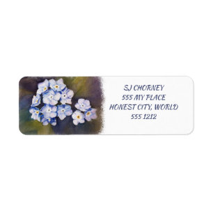 STEL VERGEET-ME-NOTS FLORAL ETIKET