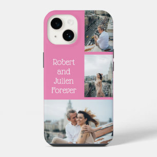 Stel voor altijd met drie koppel foto's iPhone 14 hoesje