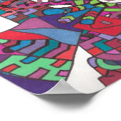 stel wacht op bus op poster (Hoek)