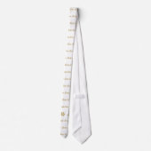 stel wit groot - 16 duim brede kopie vast stropdas (Achterkant)