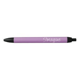 "Stel" zinsnede Lavendel Paarse achtergrond Zwarte Inkt Pen