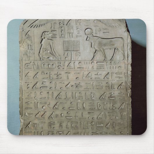 Stela die de begrafenis van de Apis herdenkt Muismat (Voorkant)