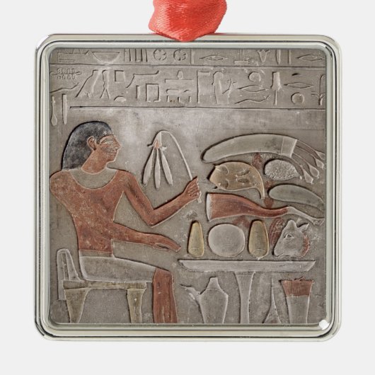 Stela die de overledene weergeeft metalen ornament (Voorkant)