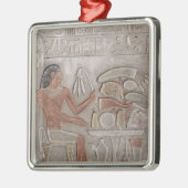 Stela die de overledene weergeeft metalen ornament (Links)