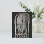 Stela die een ballspeler afschildert uit Guatemala Briefkaart (Staand voorkant)